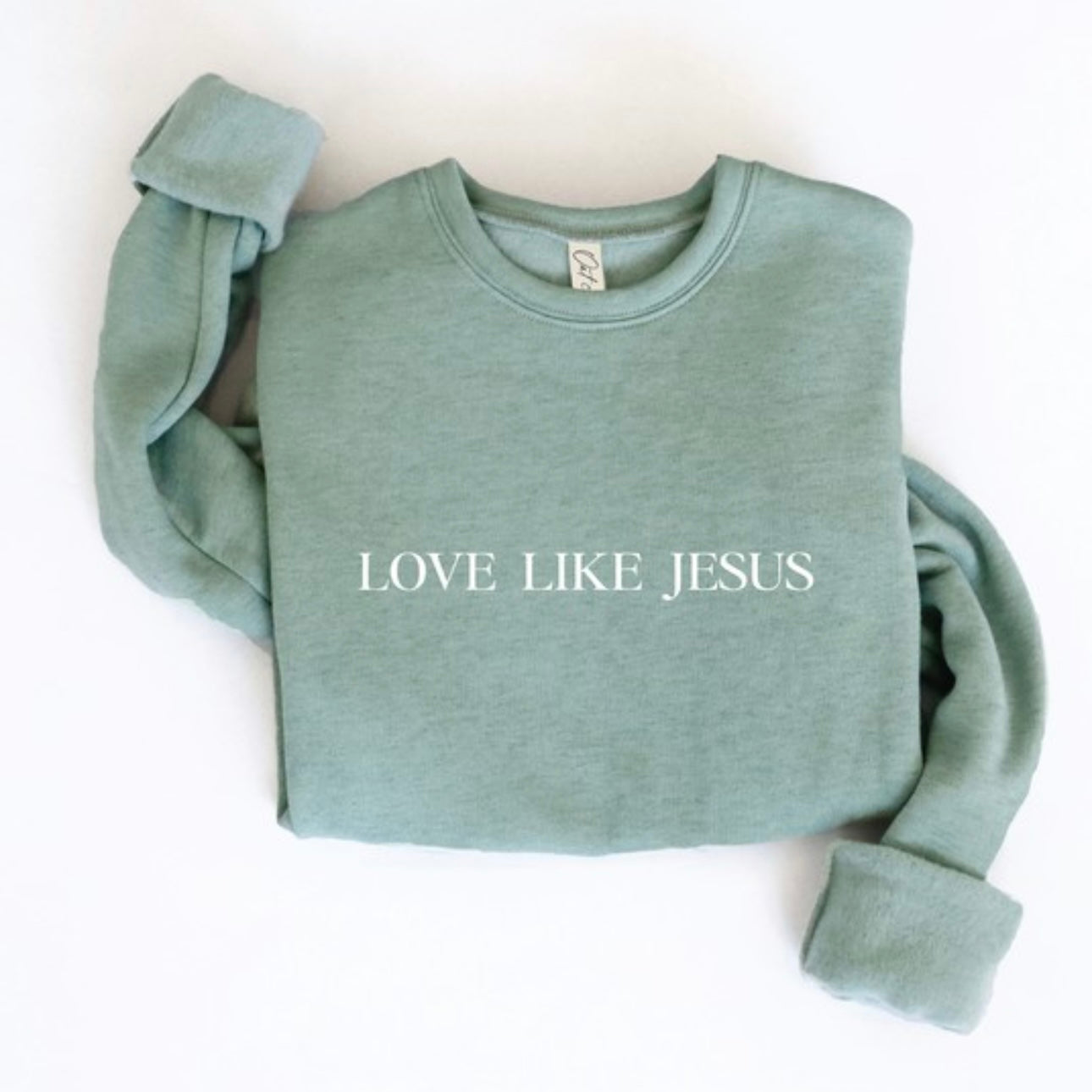 LOVE LIKE JESUS Sage Graphic Sweatshirt