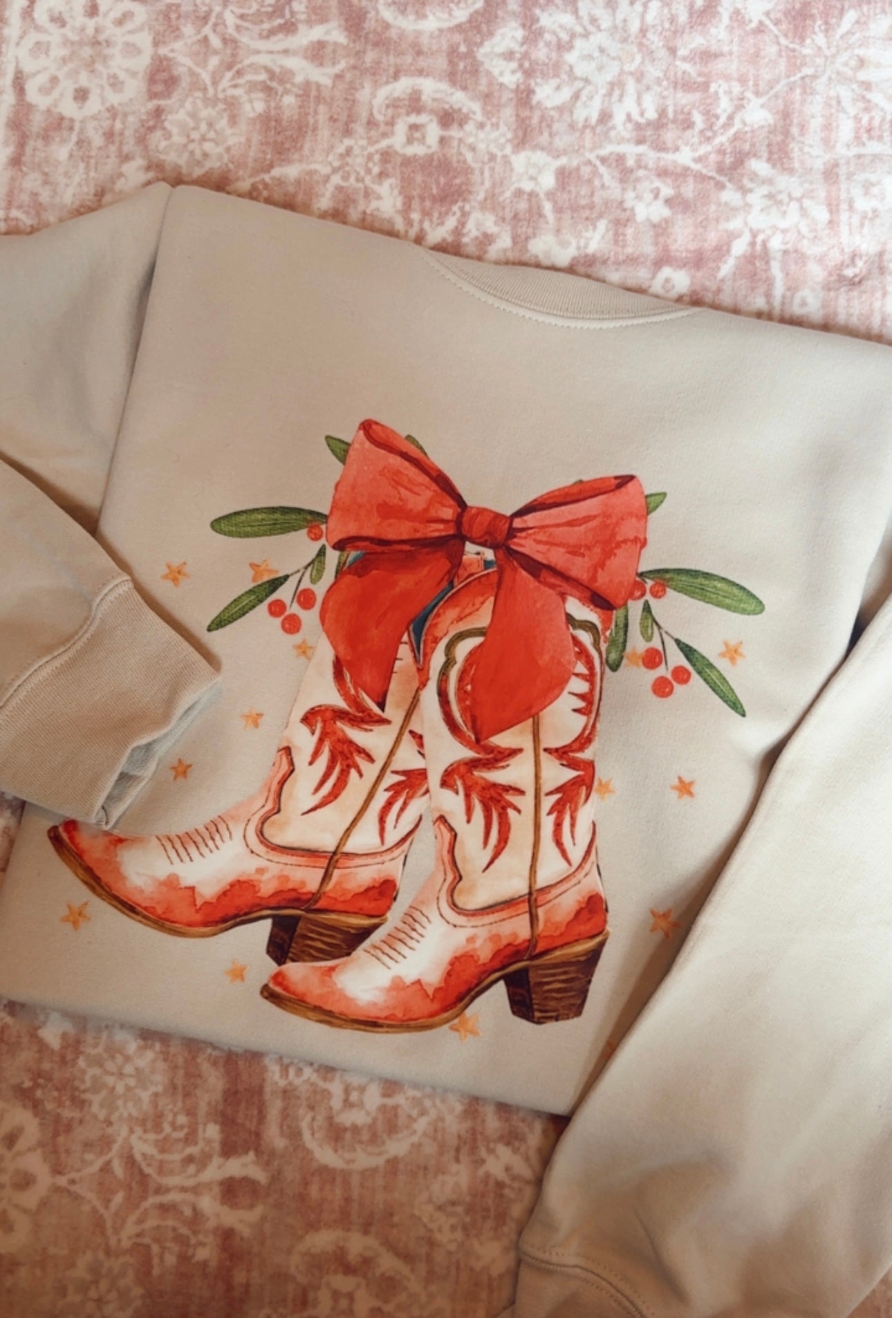 Western Boots Christmas Sweatshirt
