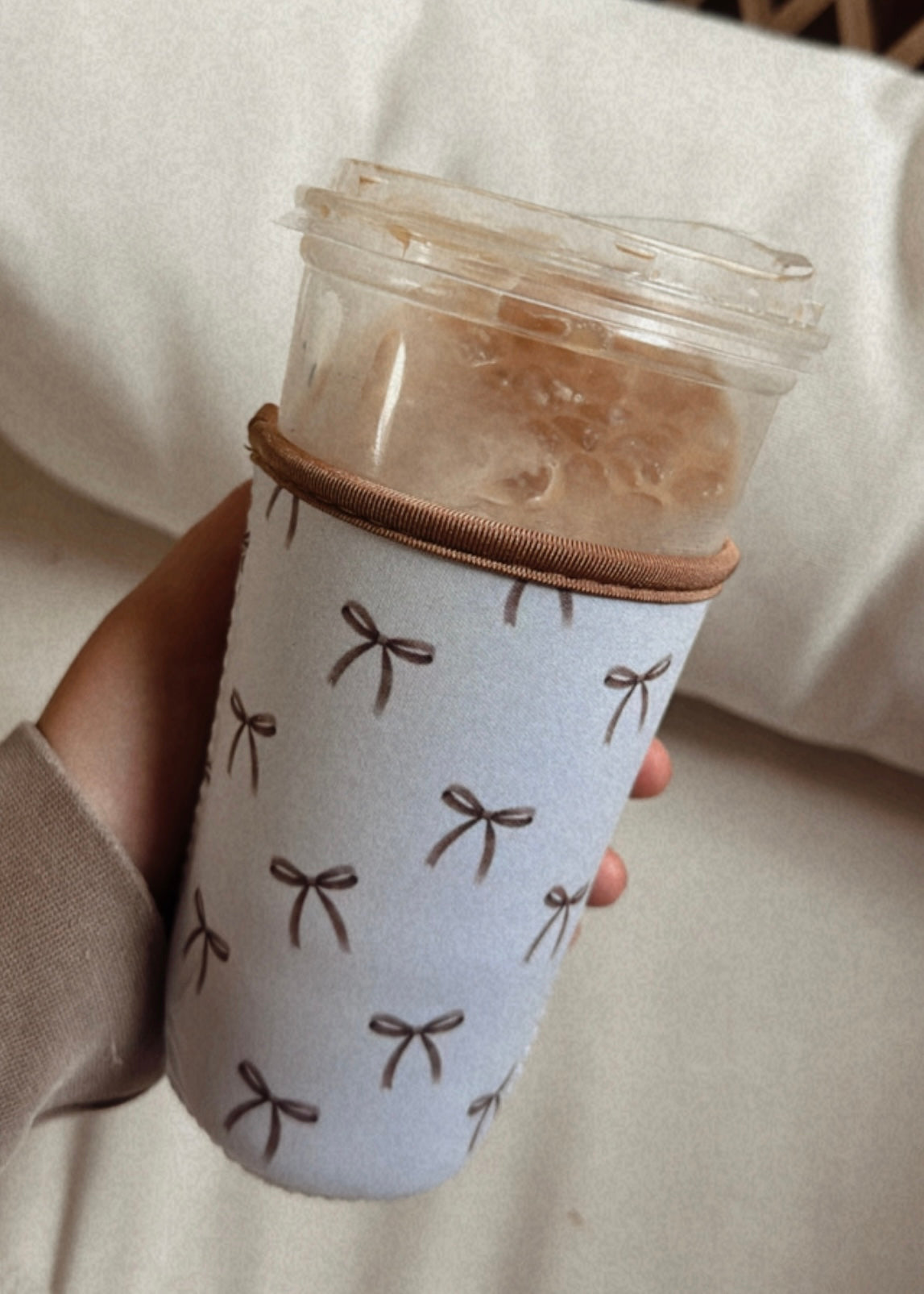 Brown Bow Iced Coffee Drink Sleeve