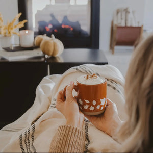 Fall Leaves Stoneware Coffee Mug