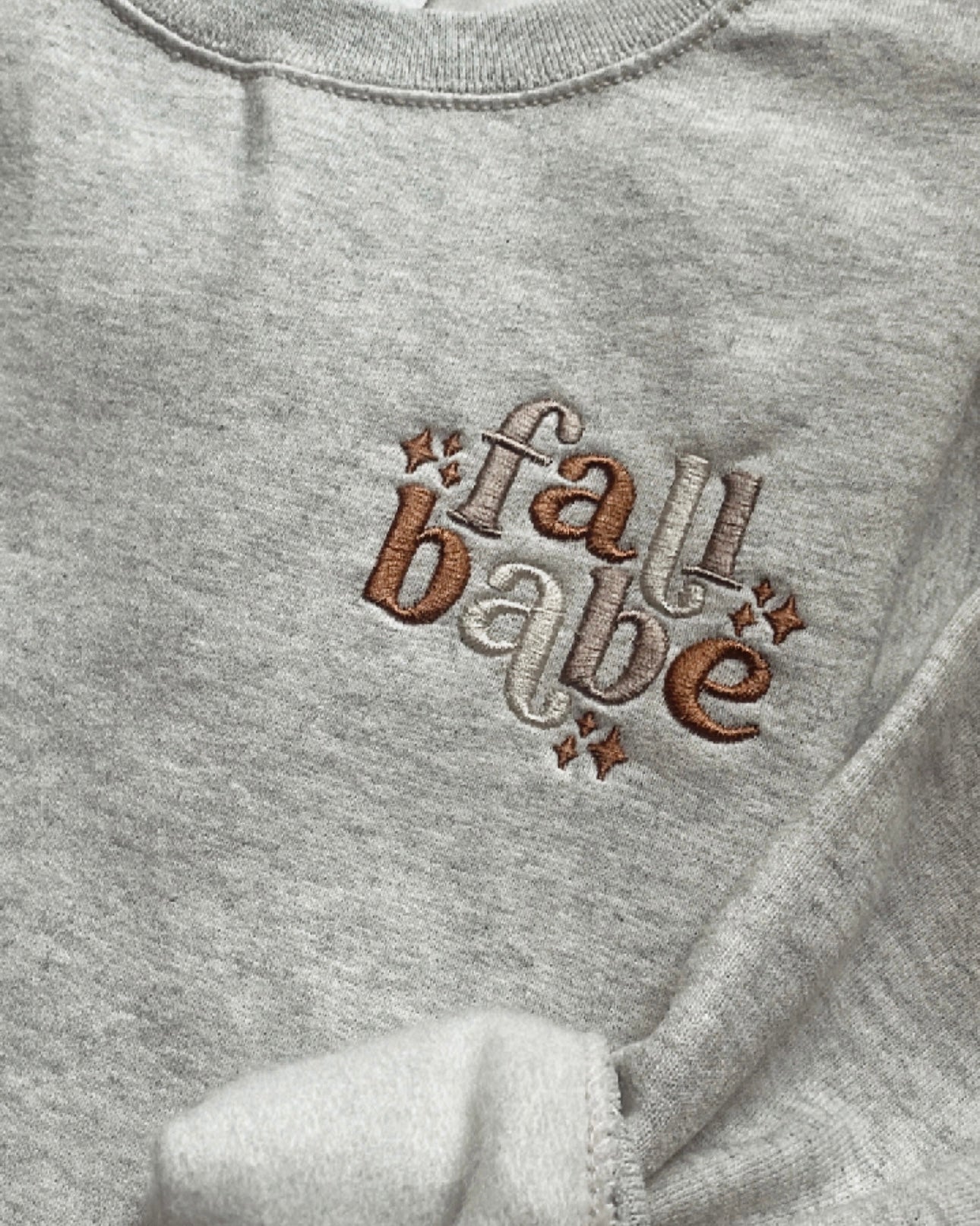 Fall Babe Embroidered Sweatshirt